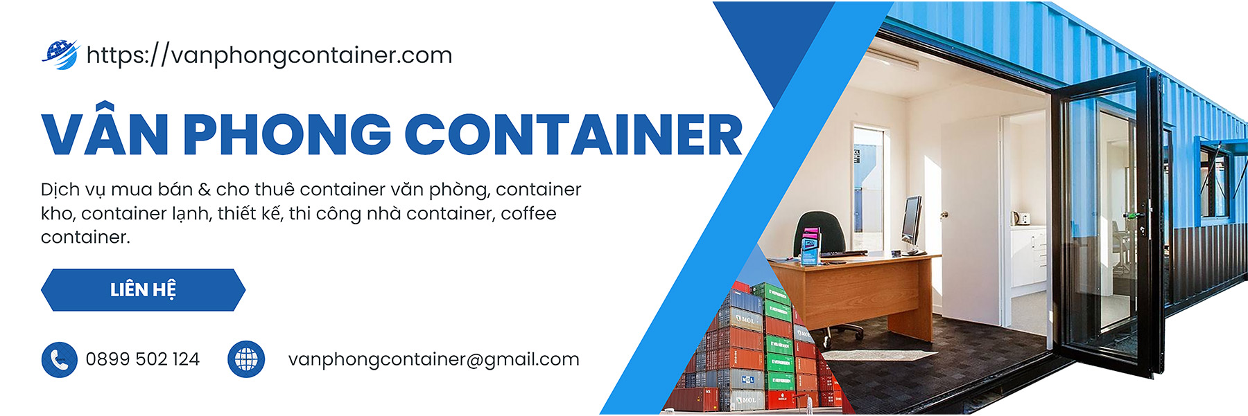 Home 16 Vân Phong Container, chuyên cho thuê container văn phòng, cho thuê container kho