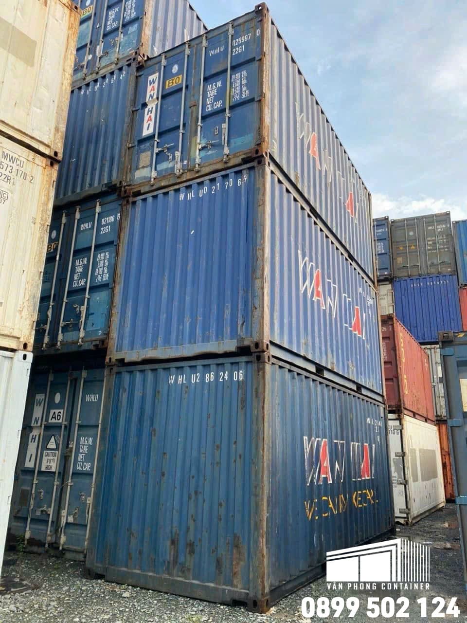 Container Kho (Khô) 20 Feet Cũ, Thanh Lý Từ Hãng Tàu - Chất Lượng 80-95% 3 Container Kho 20 Feet Cũ Cho Thuê