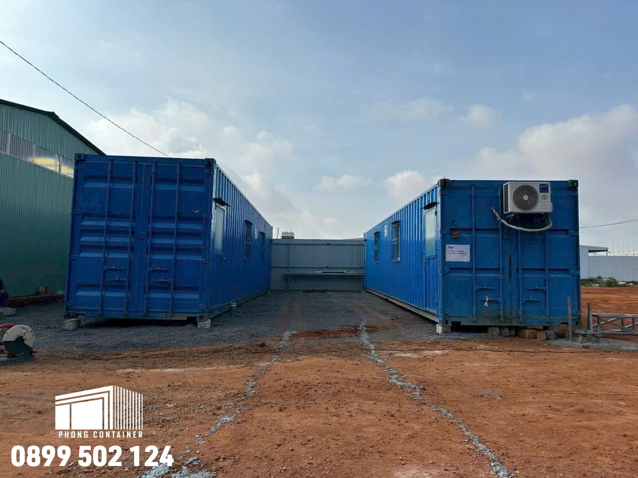 Container Văn Phòng 40 Feet Có Toilet Trang Bị Đủ Tiện Nghi 2 Container VP 40 Feet Có Toilet