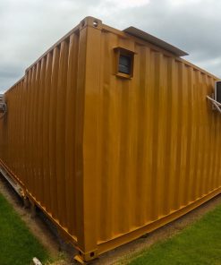 Góc nhìn phía sau nhà container 20 feet