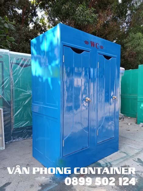 Buồng Vệ Sinh Di Động Composite 2 Ngăn Khép Kín 3 Buồng vệ sinh di động composite 2 ngăn