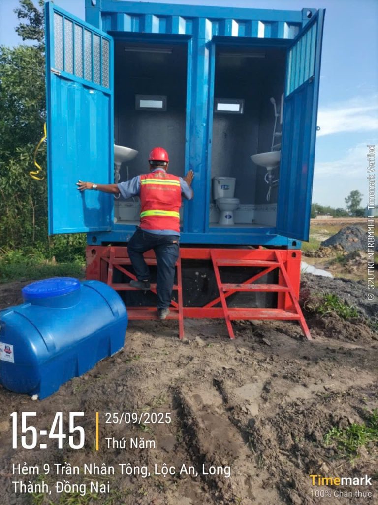 Container toilet 2 buồng Long Thành