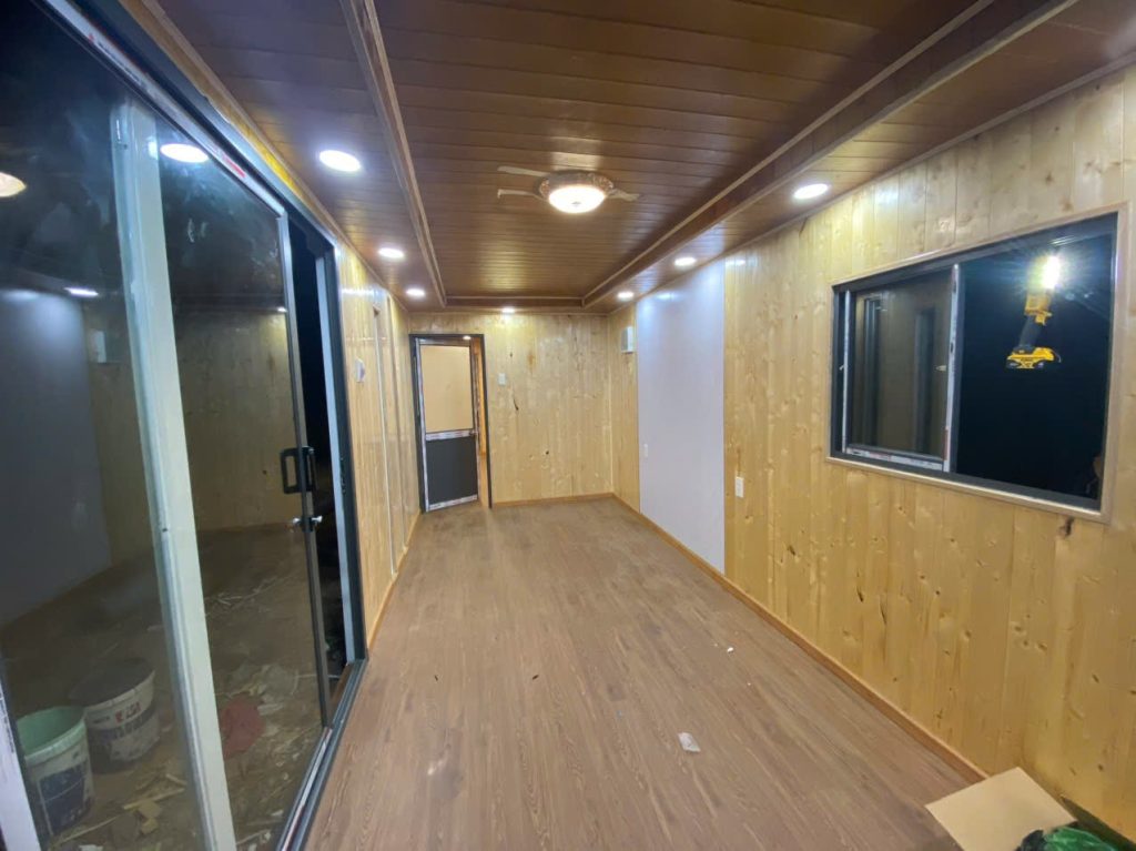 Nội thất bên trong container thiết kế theo yêu cầu khách hàng