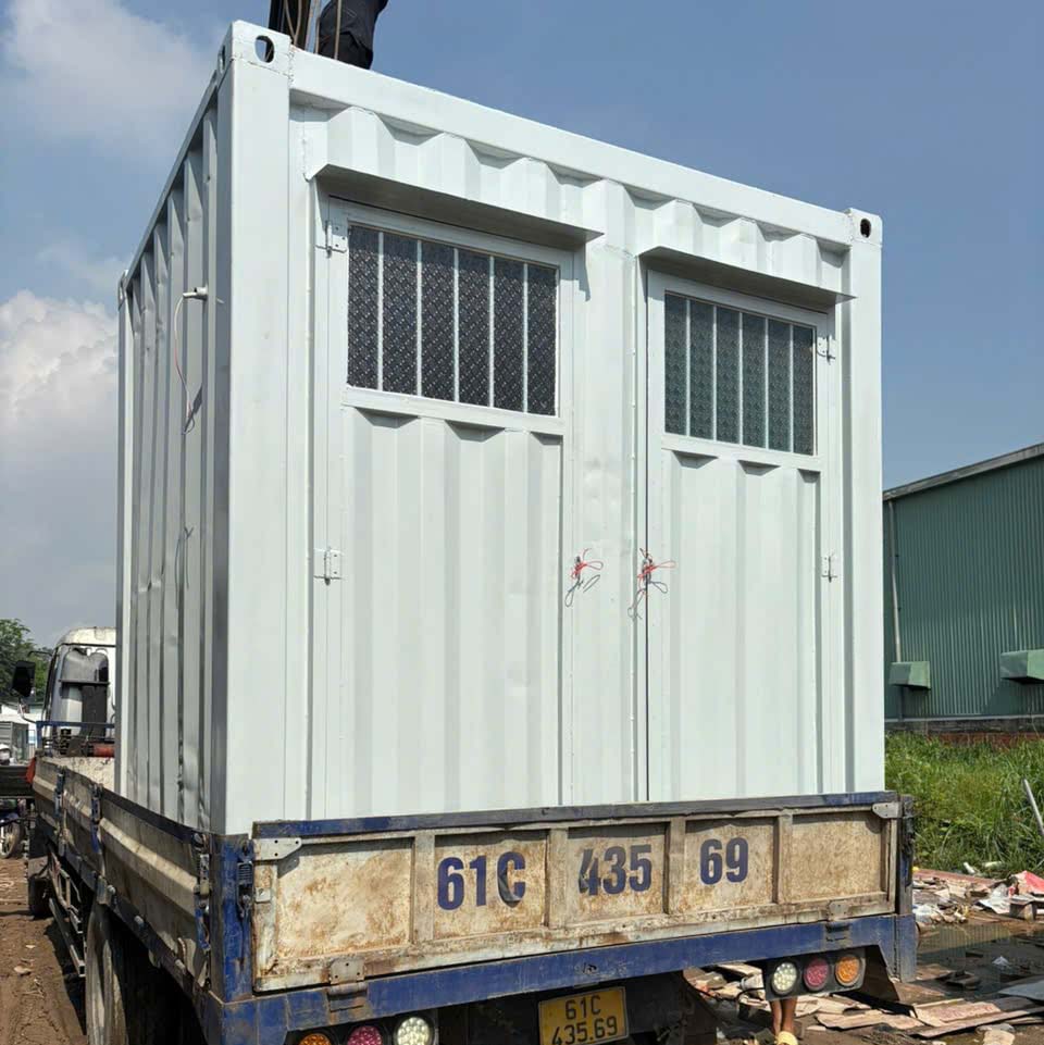 Container Toilet 2 Buồng 10ft Cho Thuê Giá Rẻ, Có Bể Phốt 11 Container Toilet 10ft 2 Buồng