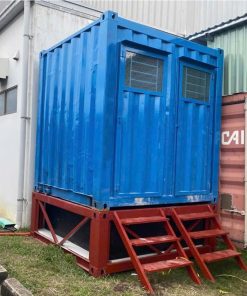 Container Toilet 10ft Có Bệ Đỡ - Có Cầu Thang