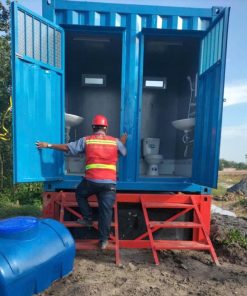 Container Toilet 2 Buồng 10ft Cho Thuê Giá Rẻ, Có Bể Phốt