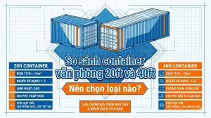 So sánh container văn phòng