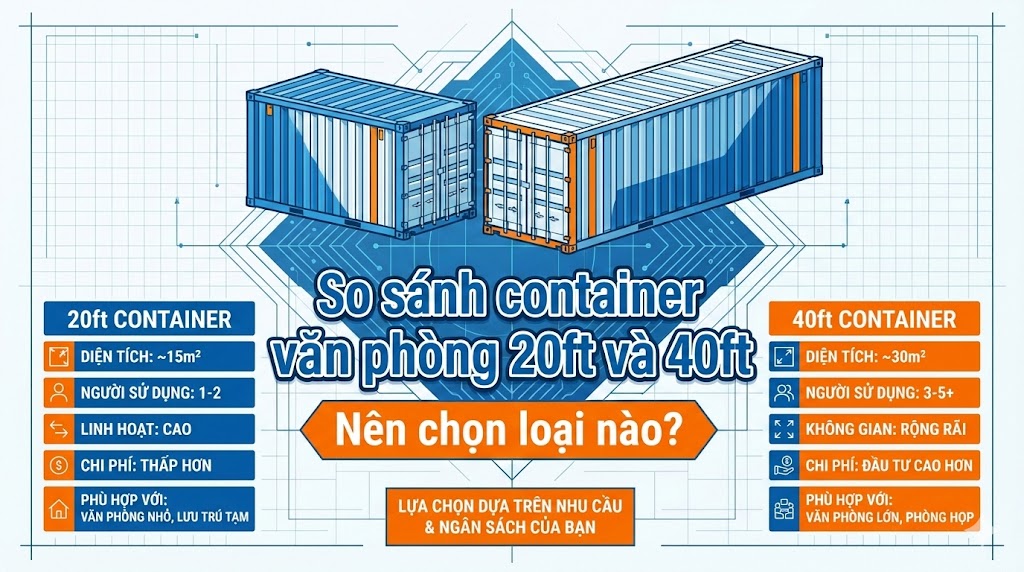 So sánh container văn phòng
