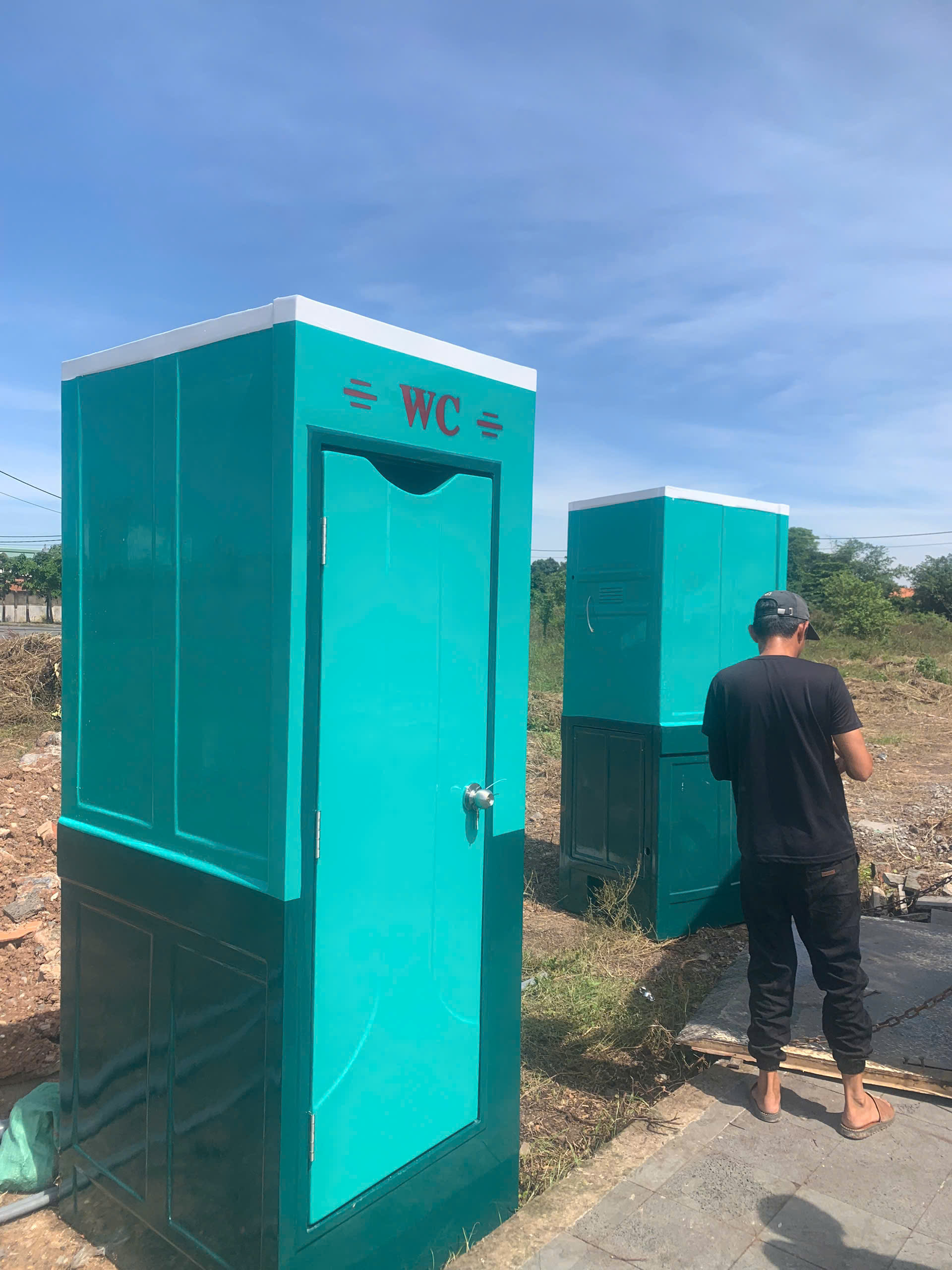 Nhà Vệ Sinh Di Động Composite 1 Buồng Giải Pháp Gọn Nhẹ, Bền, Tiết Kiệm 1 Nhà vệ sinh di động