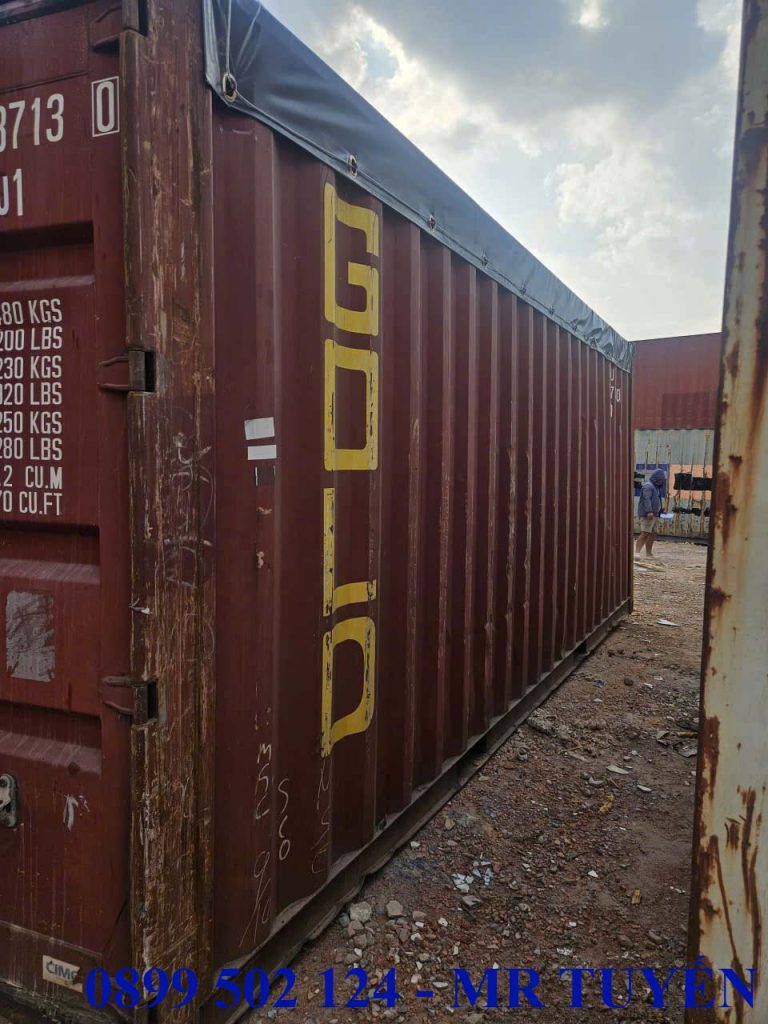 Container Open Top là gì? Cấu tạo, ưu điểm và ứng dụng thực tế 5 Bên ngoài Container Open Top