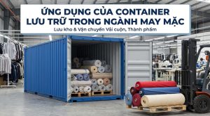 Container kho trong ngành may mặc