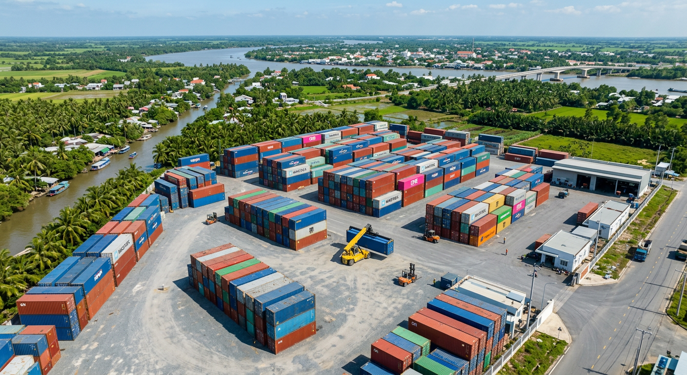 Cho Thuê Container 20ft, 40ft Gò Công, Tiền Giang Giá Rẻ