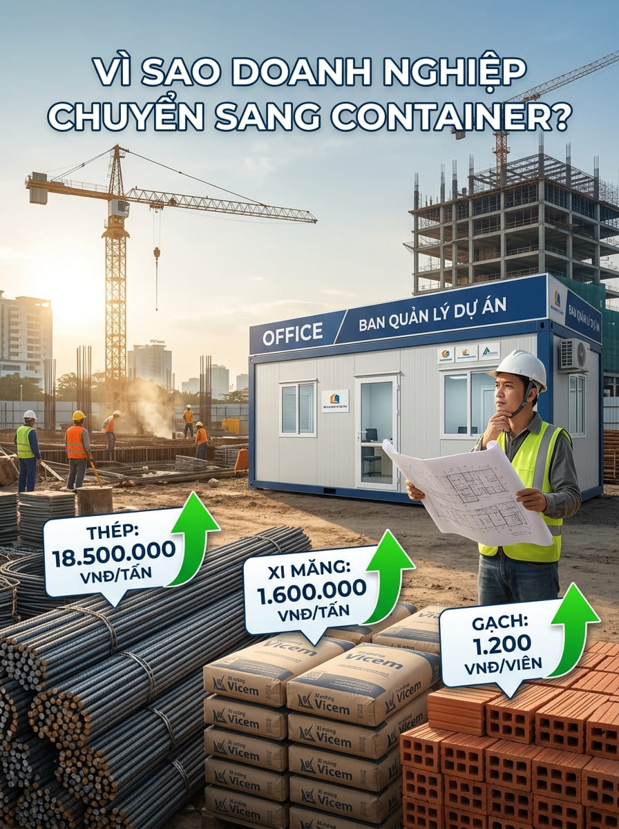 Dùng Container làm văn phòng