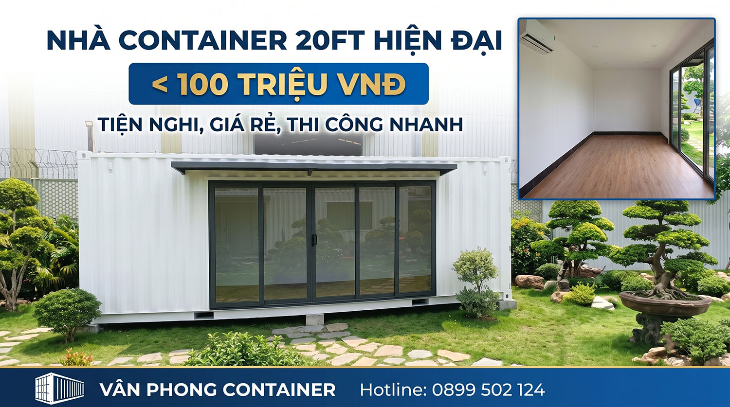 Thumbnail Nhà container 20 feet dưới 100tr